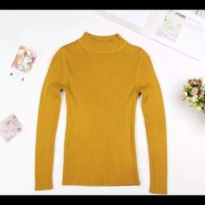 Long sleeve yellow shirt